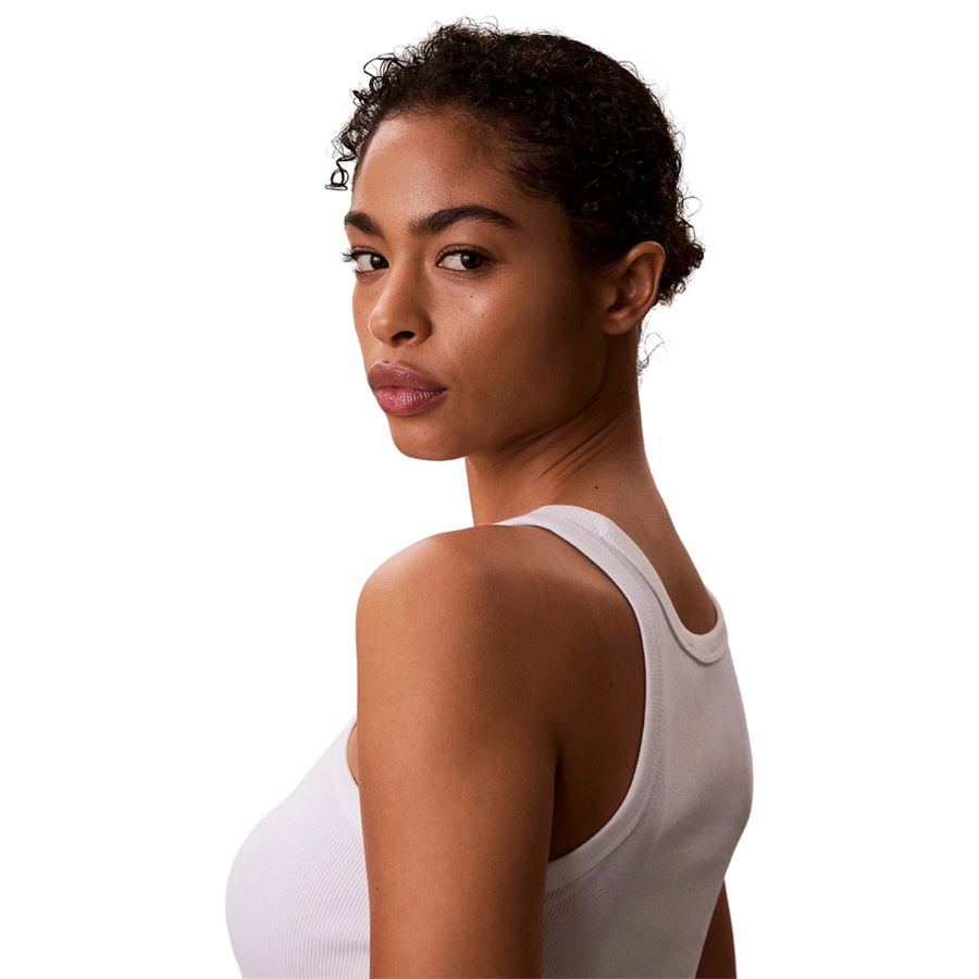 Canotta in cotone a costine slim da donna Calvin Klein | LV047F816GYAF